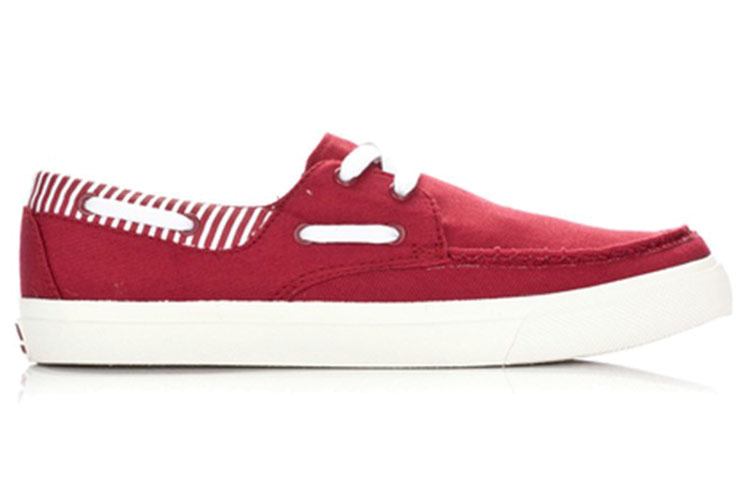 Order LiNing李寧 舒適透氣 簡約休閒板鞋 酒紅