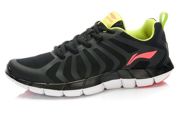 Lookbook Li-Ning Casual Comfort Low-Top Running 'Black Yellow' ARKK007-2