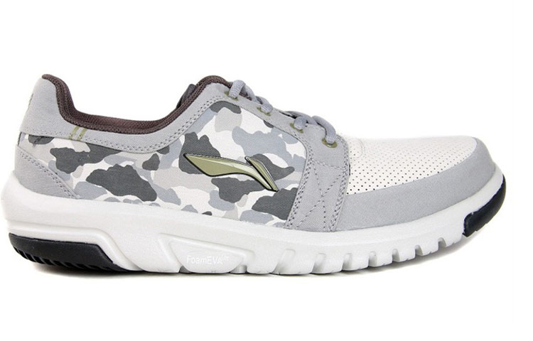 Order Sepatu Lari Low-Top Li-Ning Casual Nyaman 'Hitam Putih Abu' AHTG013-3