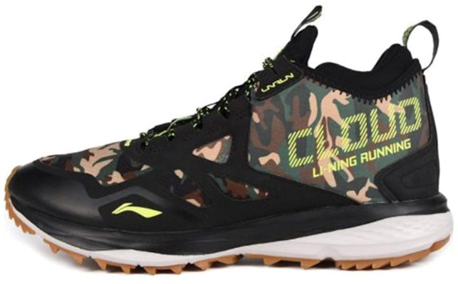 Li-Ning Casual Comfort Mid-Top Runner 'Black Green' ARHL077-1 Buy Li-Ning Casual Comfort Mid-Top Runner 'Black Green' ARHL077-1