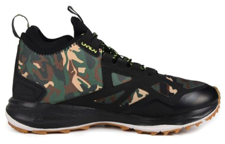 Order Li-Ning Casual Comfort Mid-Top Runner 'Black Green' ARHL077-1
