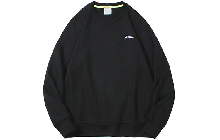 Li-Ning Casual Crewneck Pullover Sweatshirt Black - Fall Edition AWDR571-1