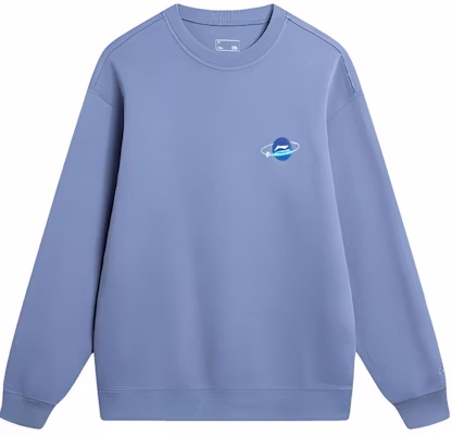 Li-Ning Casual Crewneck Pullover Sweatshirt Dusty Blue AWDU019-1 Buy Li-Ning Casual Crewneck Pullover Sweatshirt Dusty Blue AWDU019-1
