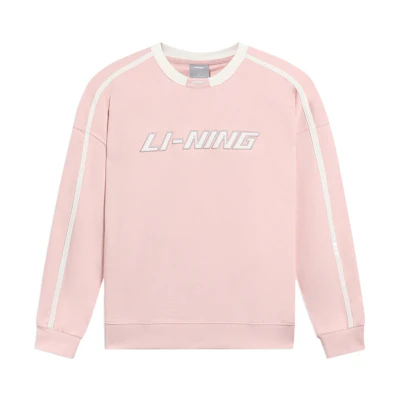 Li-Ning Casual Crewneck Pullover Sweatshirt Unisex Light Water Pink AWDRD50-5