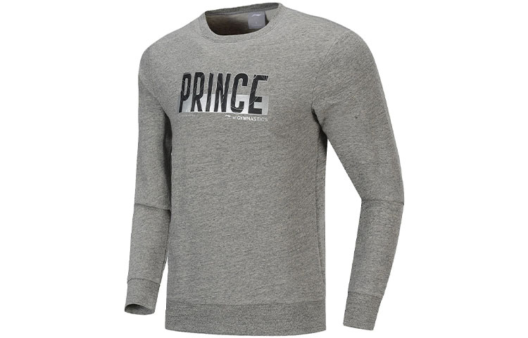 Li-Ning Casual Fashion Letter Print Crew Neck Sweatshirt - Gray AWDP721-2