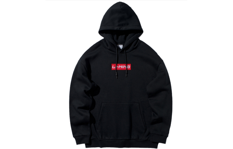 Li-Ning Casual Knit Pullover Sweatshirt Unisex Black AWDQ646-3