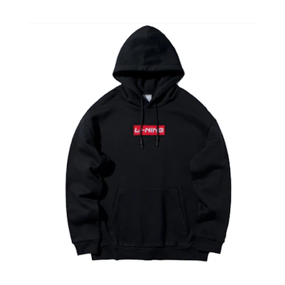 Li-Ning Casual Knit Pullover Sweatshirt Unisex Black AWDQ646-3