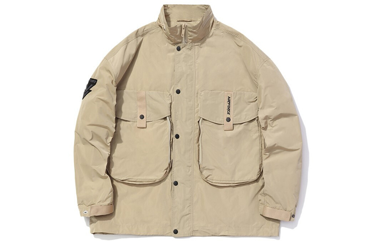 Li-Ning Casual Loose Sports Jacket Light Khaki AFDQ843-3