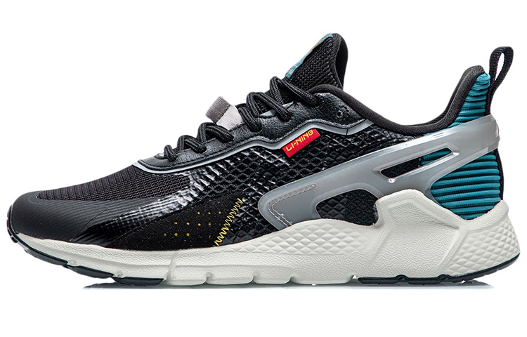 Buy 李寧カジュアルローカットランナー「リフレクティブブラックブルー」 AGLR083-2