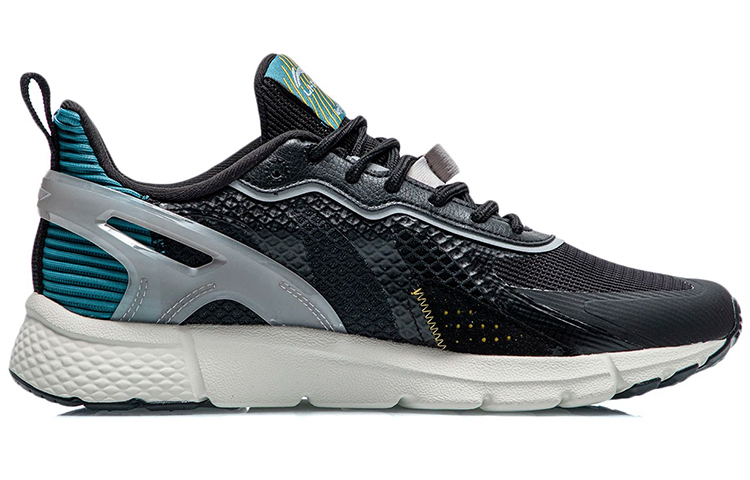 Order 李寧カジュアルローカットランナー「リフレクティブブラックブルー」 AGLR083-2