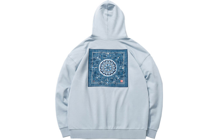 Lookbook Li-Ning Casual Oversized Pullover Hoodie Misty Blue AWDR215-2