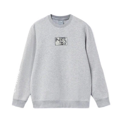 Li-Ning Casual Printed Pullover Sweatshirt Gray - Sports Fashion Series AWDR945-3