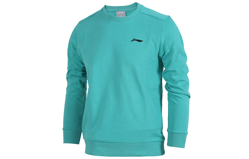 Li-Ning Casual Pullover Crewneck Sweatshirt Green Jade AWDS795-1