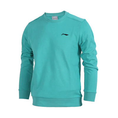 Li-Ning Casual Pullover Crewneck Sweatshirt Green Jade AWDS795-1