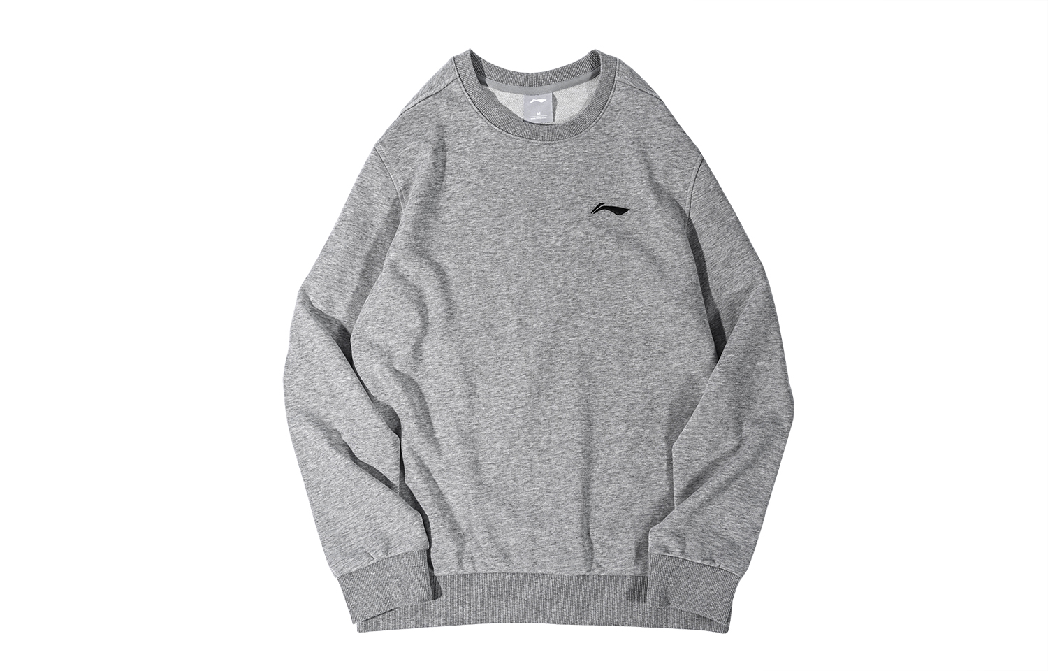 Li-Ning Casual Pullover Knit Sweatshirt Light Grey AWDQB55-3