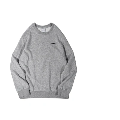 Li-Ning Casual Pullover Knit Sweatshirt Light Grey AWDQB55-3