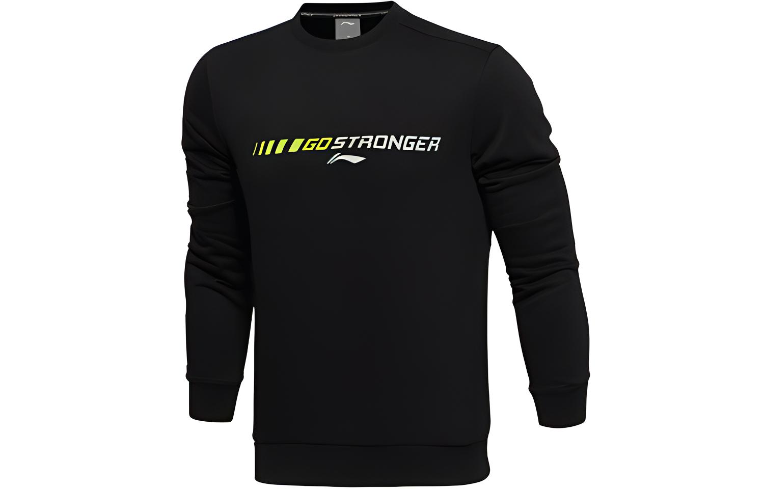Li-Ning Casual Pullover Sports Sweatshirt Standard Black AWDQ641-4