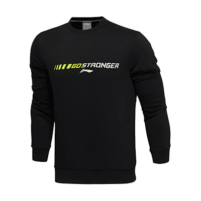 Li-Ning Casual Pullover Sports Sweatshirt Standard Black AWDQ641-4