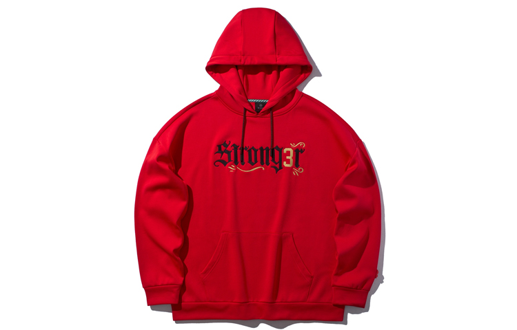 Li-Ning Casual Pullover Sweatshirt Vermilion Red AWDPB05-2