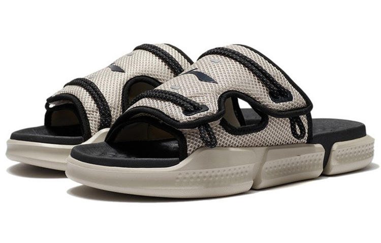 Lookbook 리닝 리플렉티브 슬라이드 '오트밀 그레이' (캐주얼) AGAS013-1