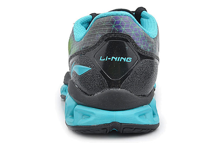 Shop 李寧 カジュアルランナー ロー "ブルーブラック" AFPJ031-1