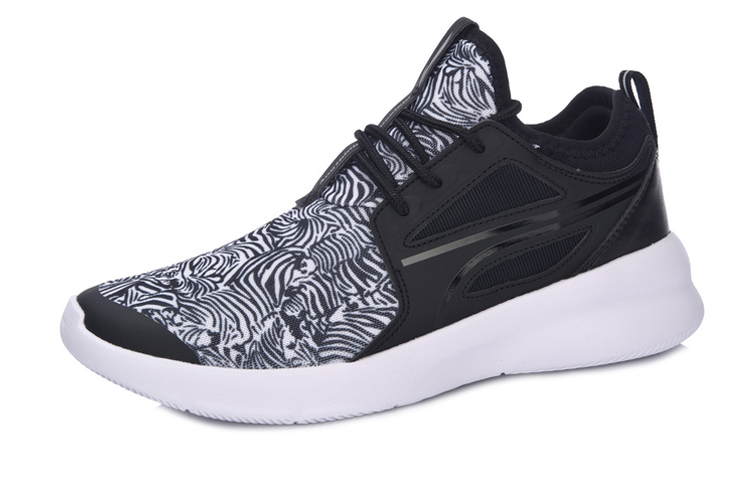 Order Li-Ning Casual Running Low ''Zwart Grijs'' ABCM023-2