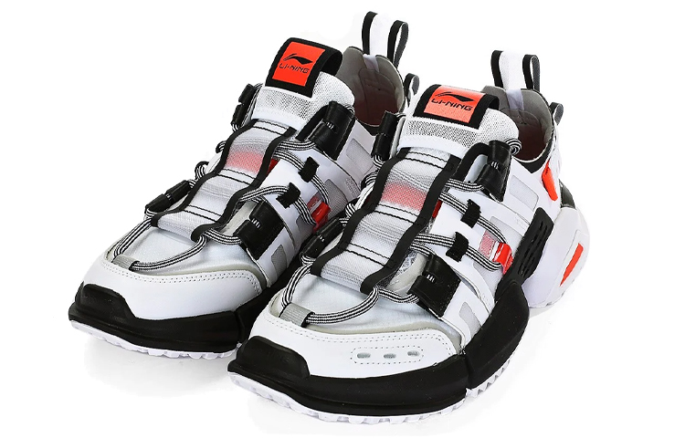 Lookbook Li-Ning Casual Running Low ''Wit Zwart'' AGLQ065-1