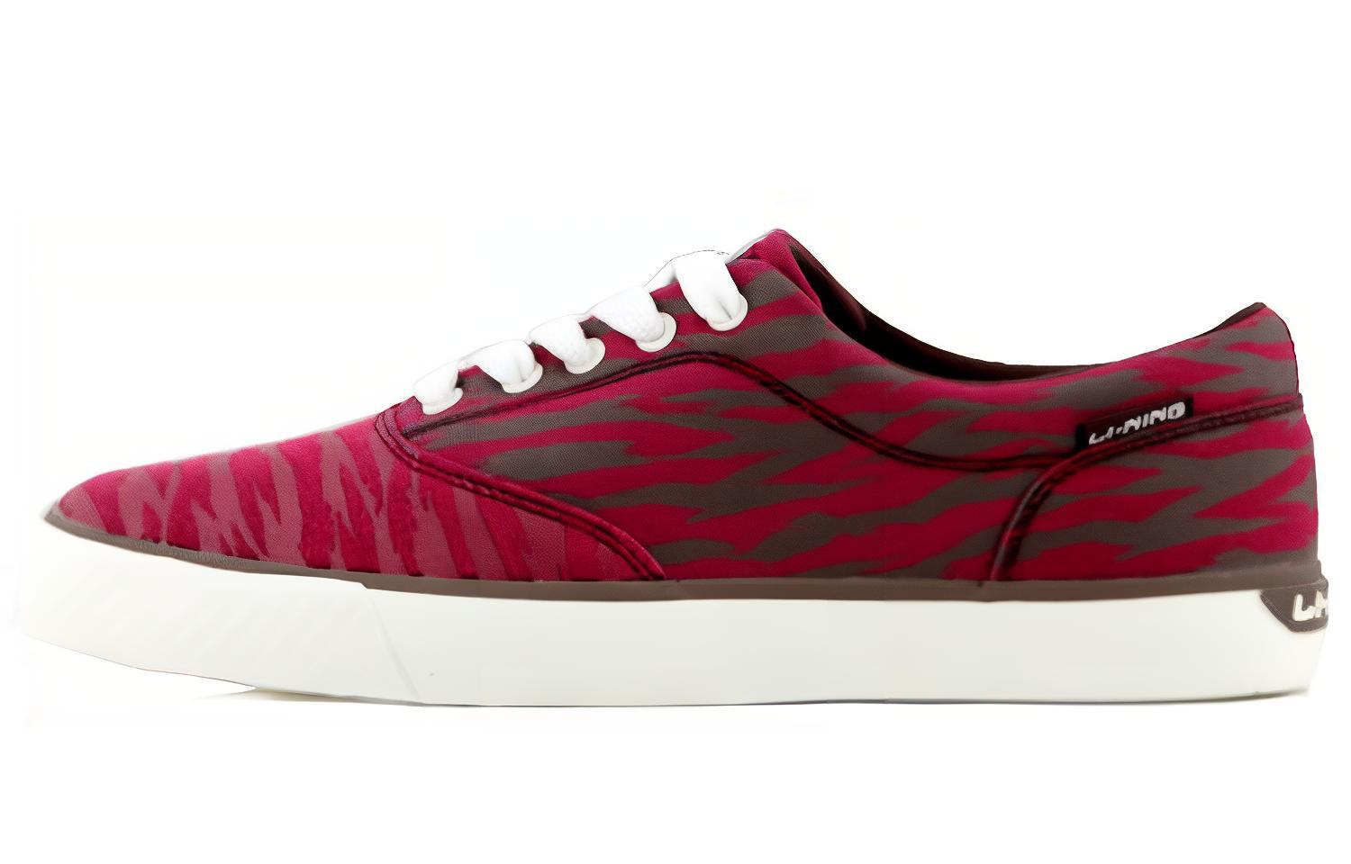 Li-Ning Casual Skate Shoe 'Camo Red' ALAJ037-2
