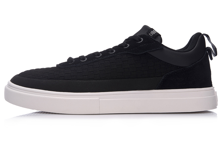 Li-Ning Casual Skating Shoes 'Black White' GLKM087-1