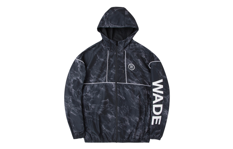 Li-Ning Casual Sports Jacket Standard Black Floral Print AFDQ399-1