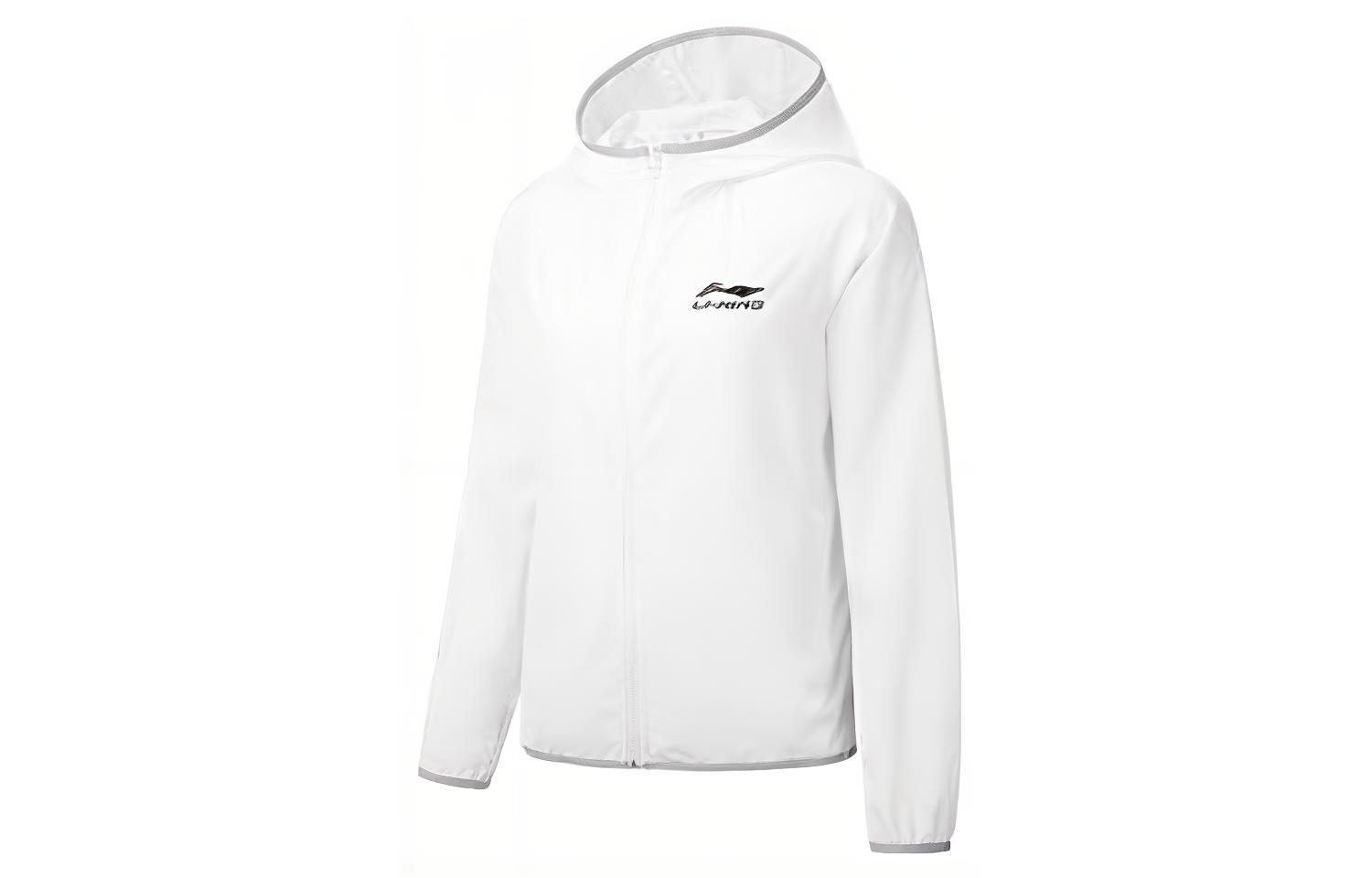 Li-Ning Casual Sports Logo Hoodie Jacket Unisex White YFDT135-1