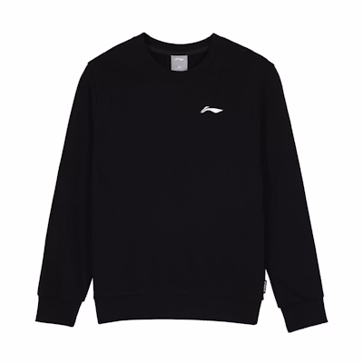 Li-Ning Casual Sports Pullover Knit Sweatshirt Standard Black AWDQB55-1
