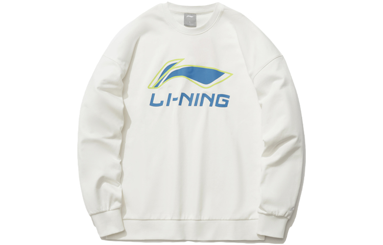 Li-Ning Casual Sports Pullover Sweatshirt Off-White AWDR369-4