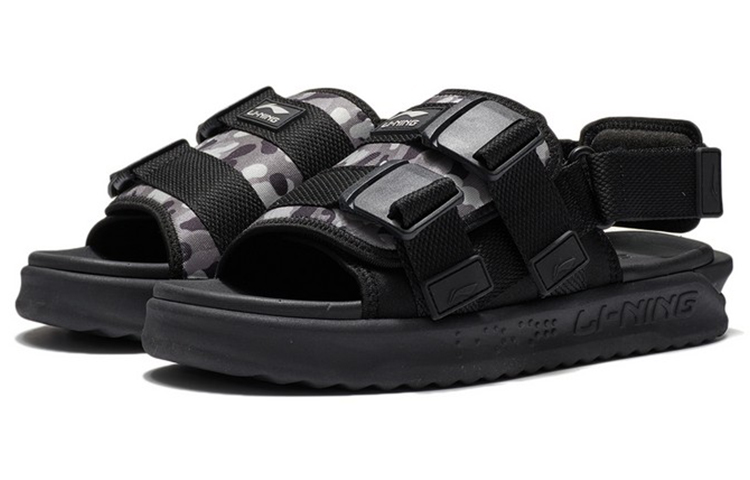 Lookbook 리닝 블랙그레이 캐주얼 스포츠 샌들  (Lineing Beulraekkeurei Kaejuleo Seupocheu Saendeul) AGUS009-3