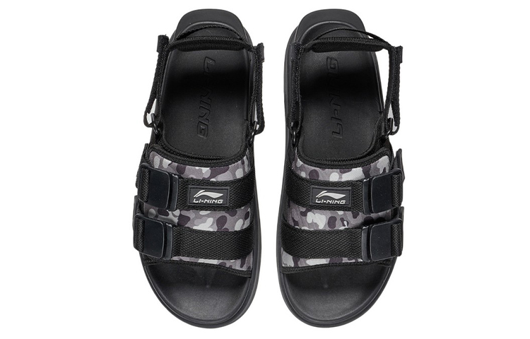 Shop 리닝 블랙그레이 캐주얼 스포츠 샌들  (Lineing Beulraekkeurei Kaejuleo Seupocheu Saendeul) AGUS009-3