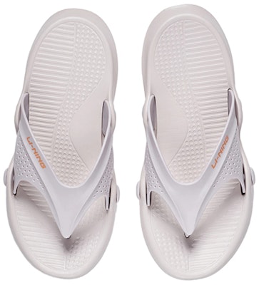 Li-Ning Casual Sports Slippers White Gray AGAS007-2 Lookbook Li-Ning Casual Sports Slippers White Gray AGAS007-2