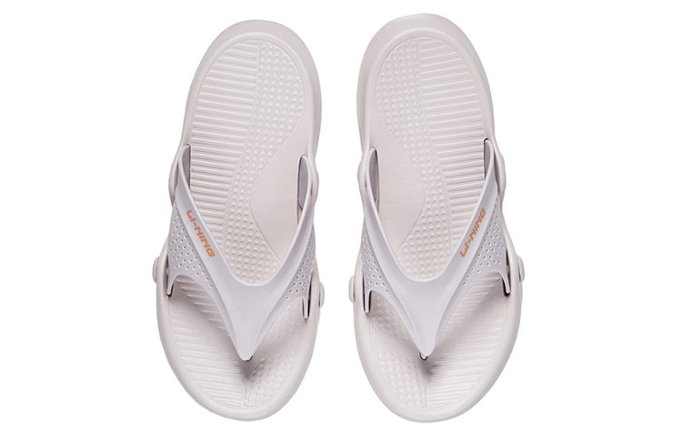 Lookbook Li-Ning Casual Sports Slippers White Gray AGAS007-2