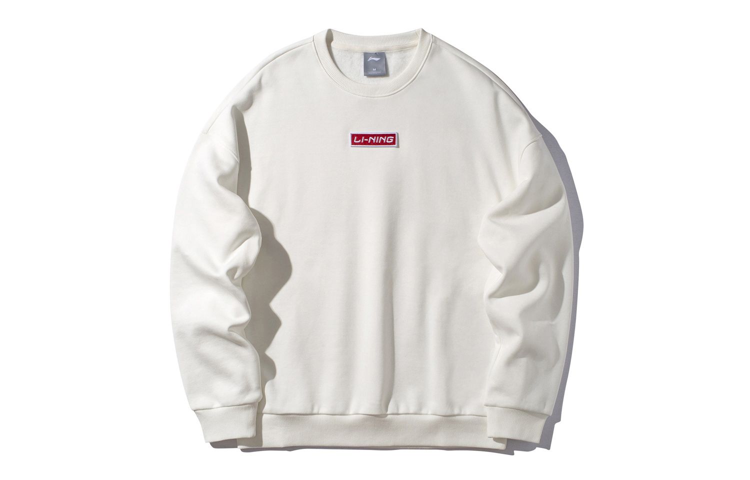 Li-Ning Casual Unisex Crewneck Pullover Sweatshirt Off-White AWDP696-5