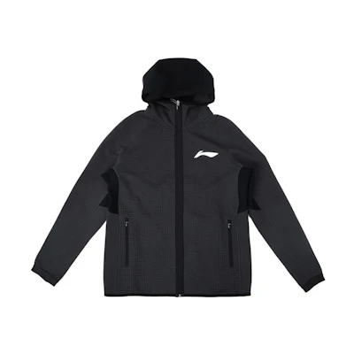 Li-Ning CBA 22-23 Logo Zip-Up Hoodie Jacket Black AWDSG21-1