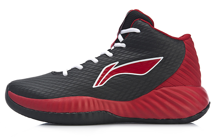 Li-Ning CBA Combat Mid 'Black Red' ABPP005-2