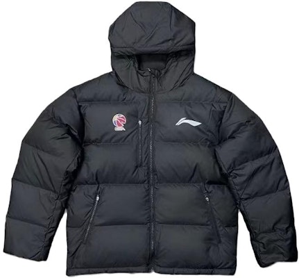 李寧 CBA系列 黑色短款連帽羽絨外套 運動服 AYMT329-1 Order 李寧 CBA系列 黑色短款連帽羽絨外套 運動服 AYMT329-1