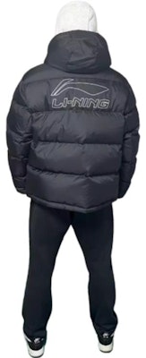 李寧 CBA系列 黑色短款連帽羽絨外套 運動服 AYMT329-1 Purchase 李寧 CBA系列 黑色短款連帽羽絨外套 運動服 AYMT329-1