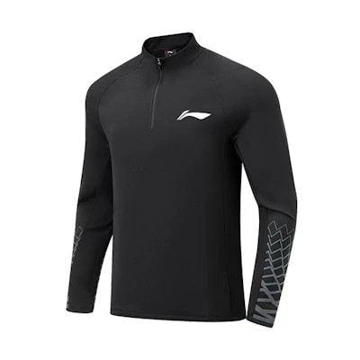Li-Ning CBA Series Black Pullover Long-Sleeve Sweatshirt ATLS197-1