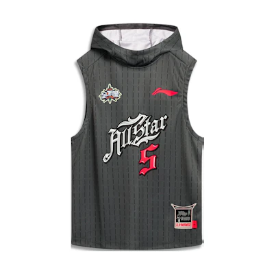 Li-Ning CBA Series Black Quick-Dry Basketball Logo Hoodie AVST101-1