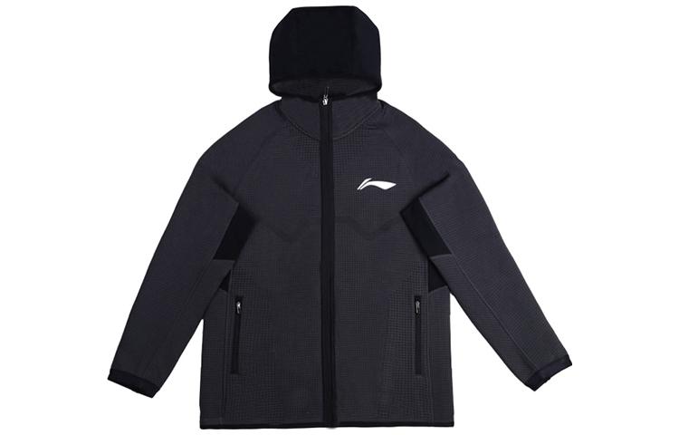 Li-Ning CBA Series Black Zip-Up Hoodie Jacket AWDSJ33-1