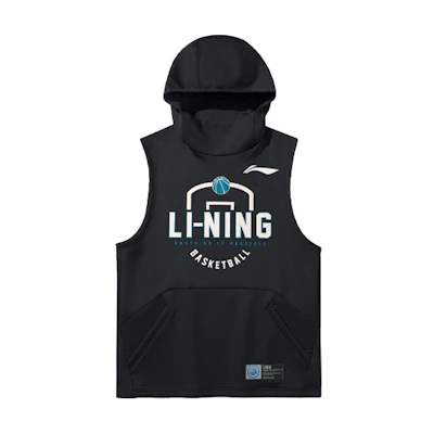 Li-Ning CBA Series Graphic Print Breathable Hoodie - New Standard Black AWDQA55-2