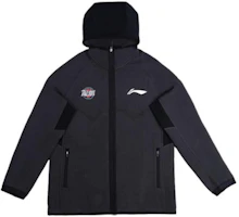 Li-Ning CBA Series Guangzhou Team Black Zip-Up Hoodie Jacket Men AWDTD49-1 Li-Ning CBA Series Guangzhou Team Black Zip-Up Hoodie Jacket Men AWDTD49-1