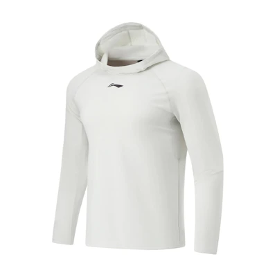 Li-Ning CBA Series Light Gray Breathable Hooded Basketball Sweatshirt AAEU003-3