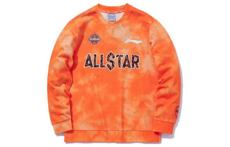 Li-Ning CBA Series Pullover Letter Graphic Sweatshirt AWDQ429-2