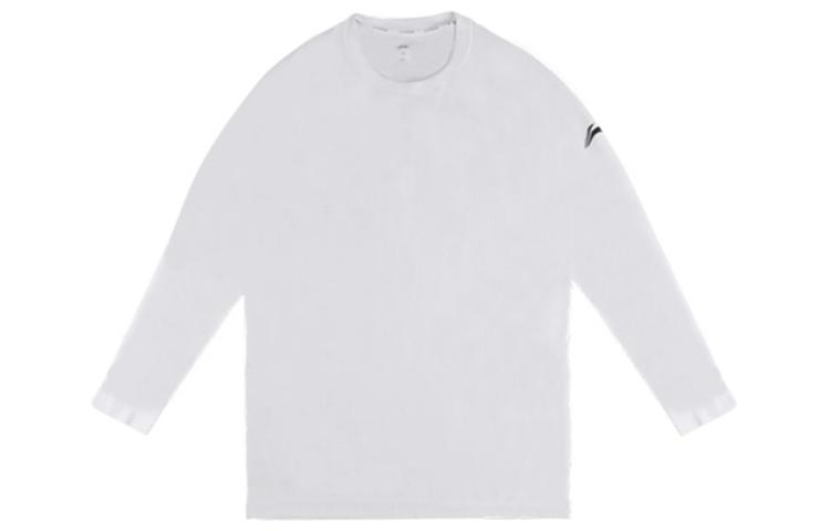 Li-Ning CBA Series White Crewneck Long-Sleeve Casual Sweatshirt ATLT133-2